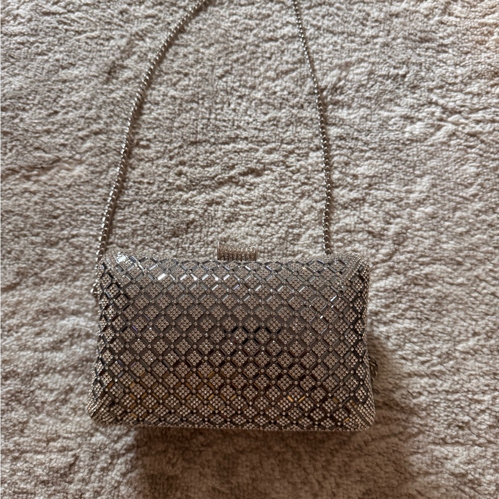 Elegant Silver Evening Bag